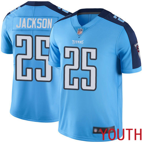 Tennessee Titans Limited Light Blue Youth Adoree  Jackson Jersey NFL Football #25 Rush Vapor Untouchable->youth nfl jersey->Youth Jersey